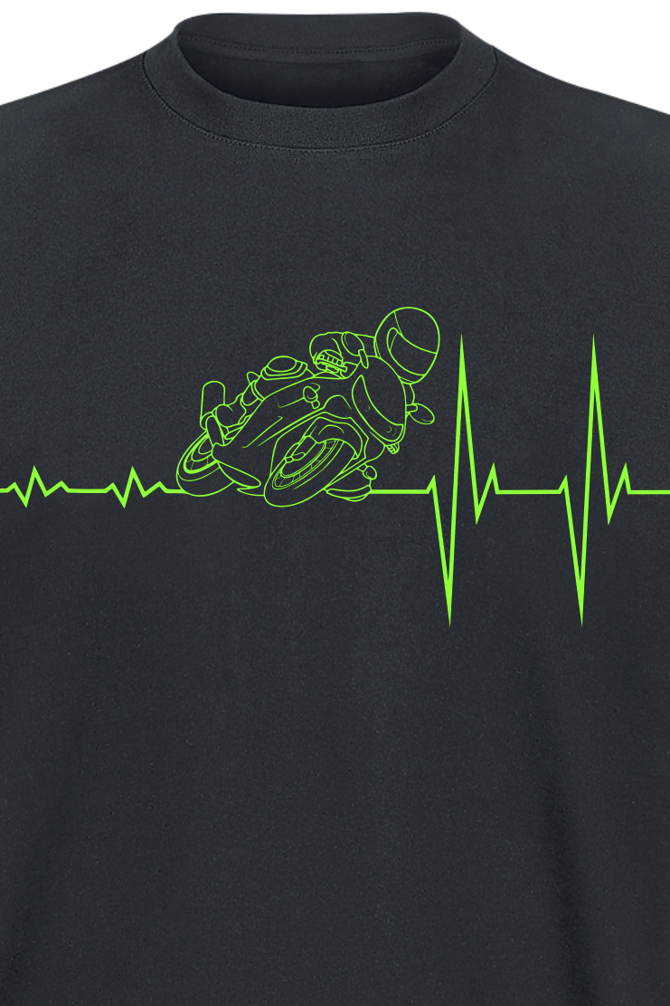 T-Shirt Manches courtes Fun de Slogans - ECG - Moto - S à 4XL - pour Homme - noir - Slogans - View 2