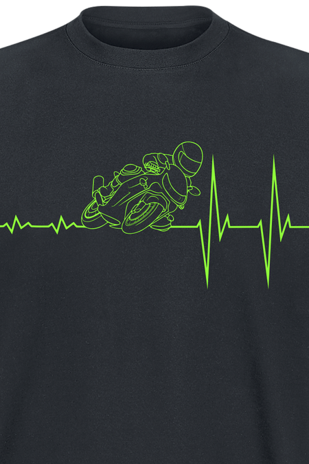 T-Shirt Manches courtes Fun de Slogans - ECG - Moto - S à 4XL - pour Homme - noir - Slogans - View 2