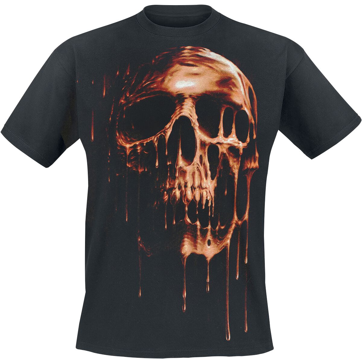 T-Shirt Manches courtes  de Spiral - Dripping Gold - S à 4XL - pour Homme - noir - Spiral