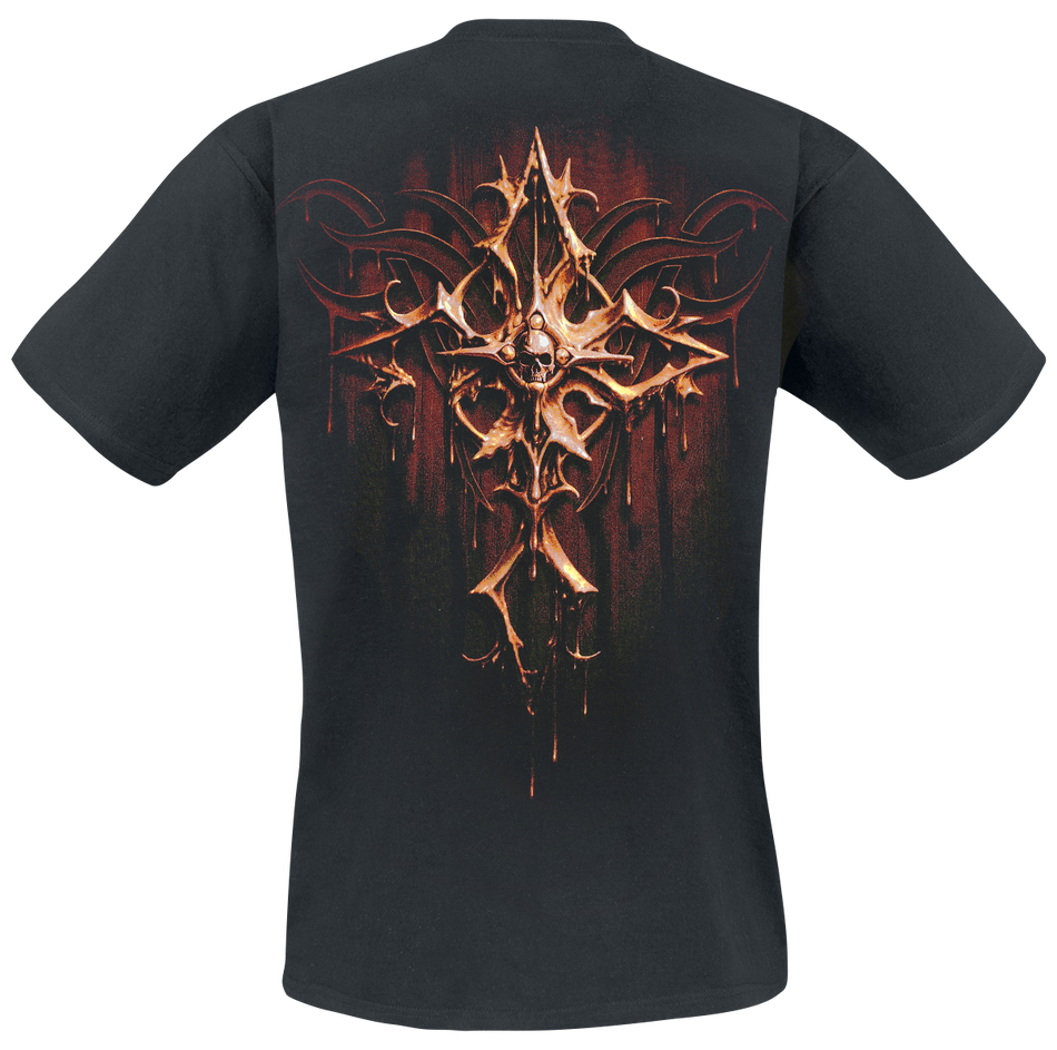 T-Shirt Manches courtes  de Spiral - Dripping Gold - S à 4XL - pour Homme - noir - Spiral - View 2