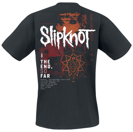 T-Shirt Manches courtes  de Slipknot - The End, So Far Tracklist - S à 3XL - pour Homme - noir - Slipknot - View 2