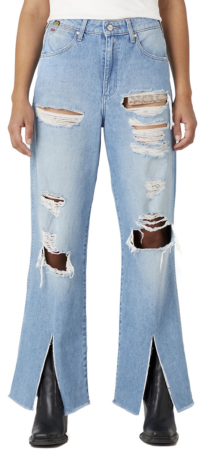 Jean  de Wrangler - Fender - Jean Décontracté - W25L32 - pour Femme - bleu - Wrangler