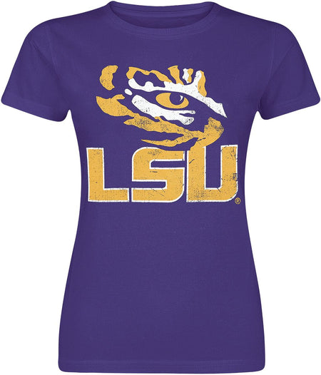 T-Shirt Manches courtes  de University - LSU - S à M - pour Femme - lilas - University