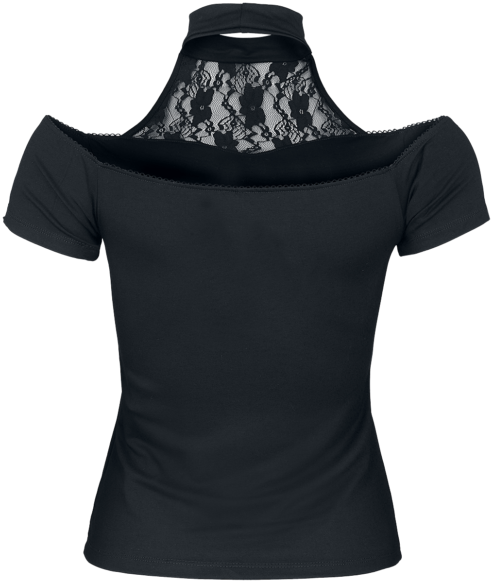 T-Shirt Manches courtes  de Outer Vision - Alexandra - M à XL - pour Femme - noir - Outer Vision - View 2