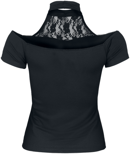 T-Shirt Manches courtes  de Outer Vision - Alexandra - M à XL - pour Femme - noir - Outer Vision - View 2