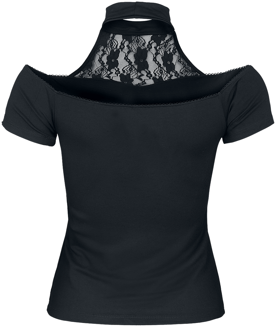 T-Shirt Manches courtes  de Outer Vision - Alexandra - M à XL - pour Femme - noir - Outer Vision - View 2