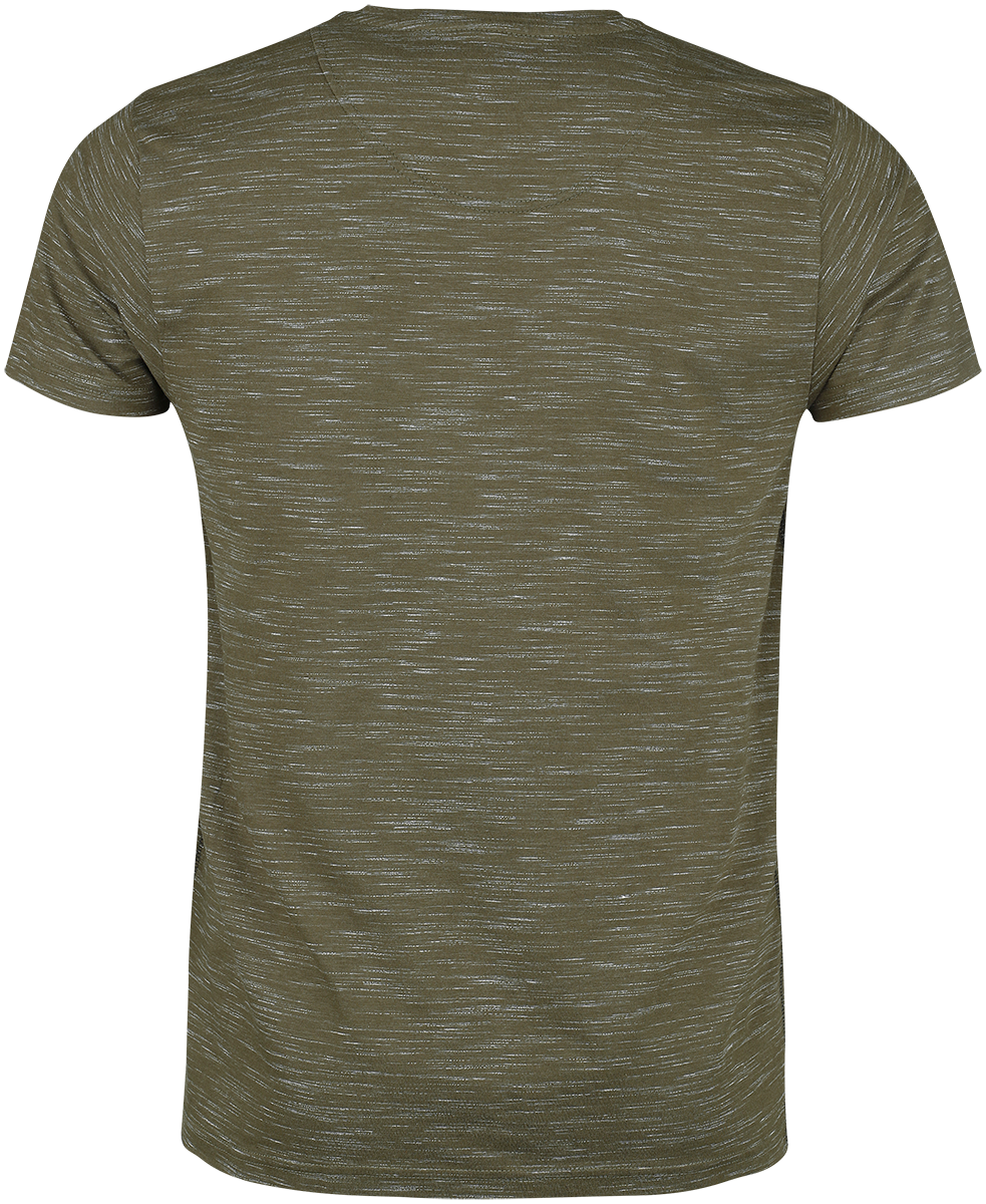 T-Shirt Manches courtes  de Indicode - Blaine - L - pour Homme - olive - Indicode - View 2