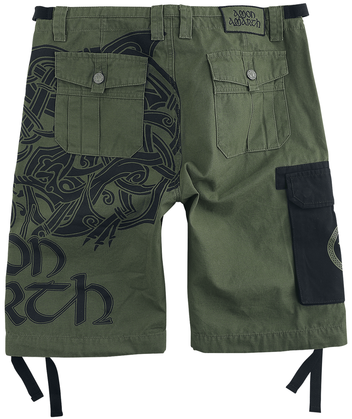 Short  de Amon Amarth - EMP Signature Collection - S à 3XL - pour Homme - olive/noir - Amon Amarth - View 2