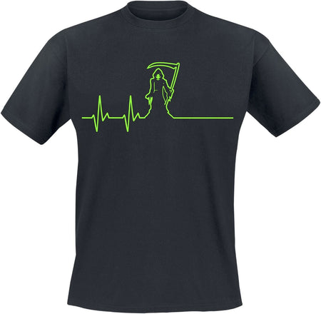 T-Shirt Manches courtes Fun de Slogans - ECG - Faucheuse - S à XL - pour Homme - noir - Slogans