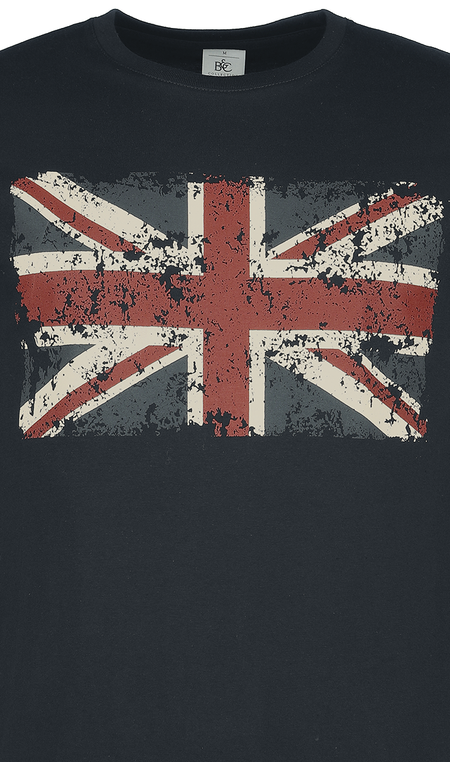 T-Shirt Manches courtes Rockabilly de Gasoline Bandit - Union Jack - S à 4XL - pour Homme - noir - Gasoline Bandit - View 2