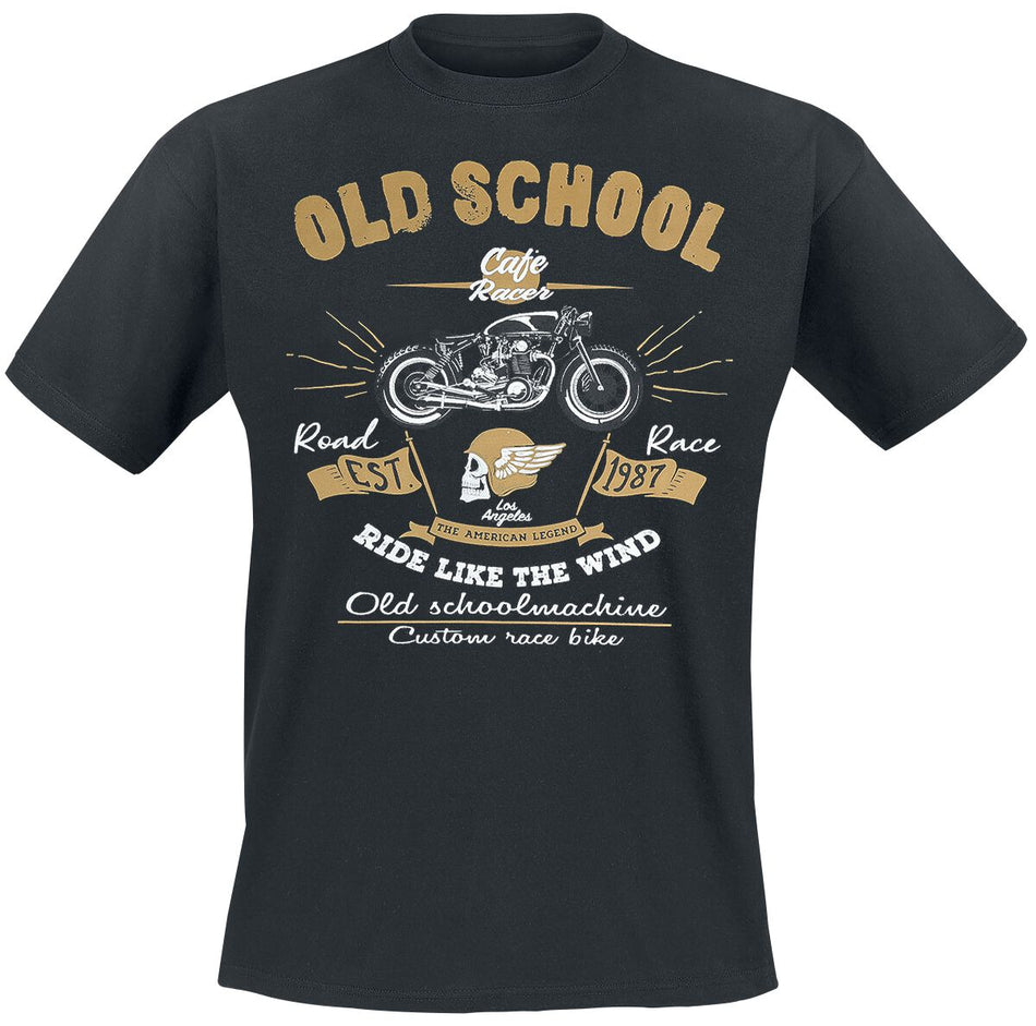 T-Shirt Manches courtes Rockabilly de Gasoline Bandit - Old School Cafe Racer - M à 4XL - pour Homme - noir - Gasoline Bandit
