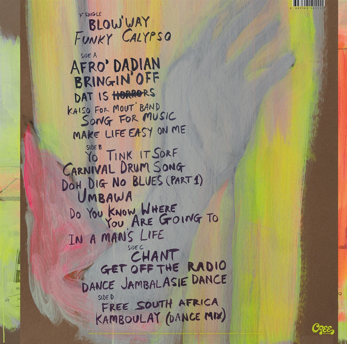 BLOW 'WAY -LP+7"- - Back Cover