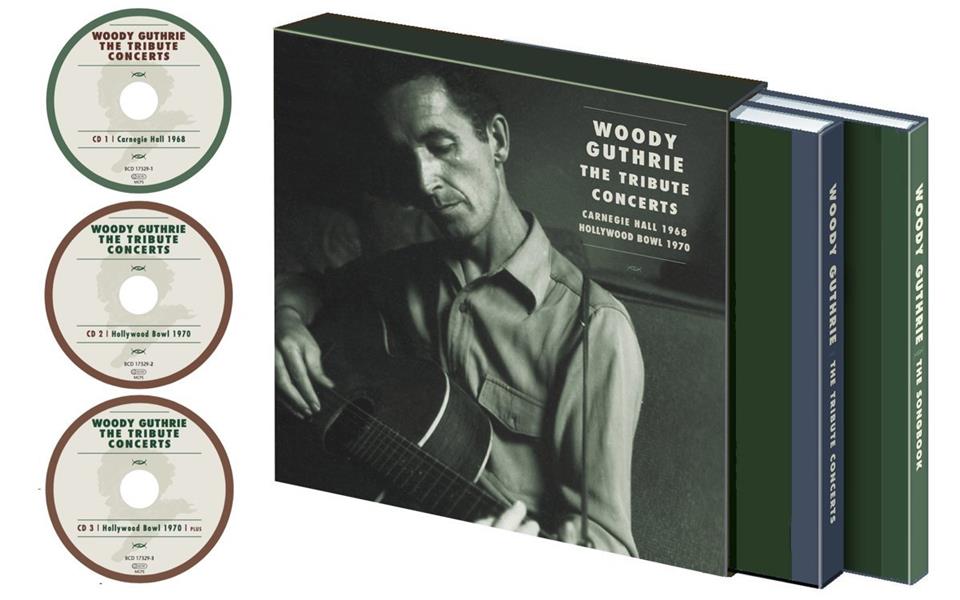 Woody Guthrie - The Tribute Concerts - Carnegie Hall 1968, Hollywood Bowl 1970 - Front Cover