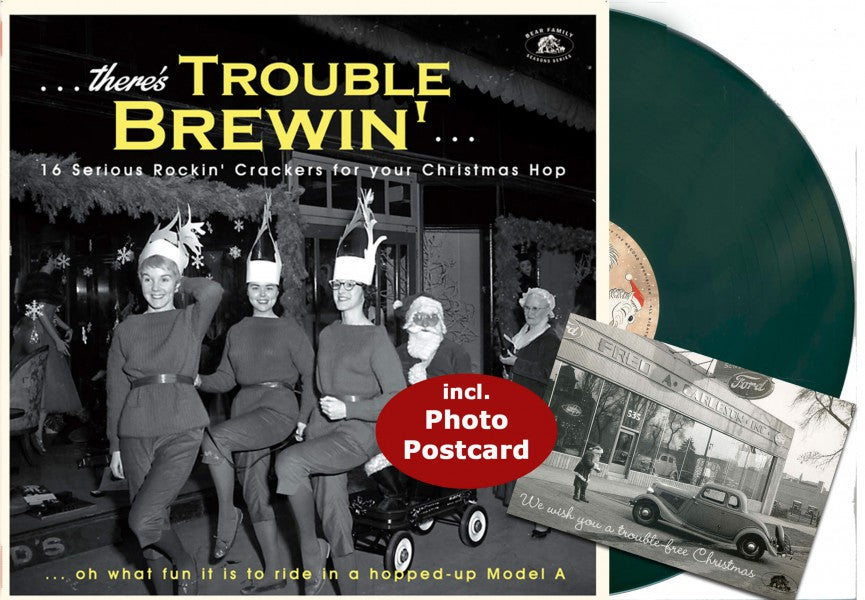 THERE S TROUBLE BREWIN/VINYLE VERT/INCLUS CARTE POSTALE - Front Cover