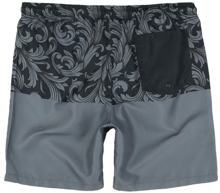Short de bain  de Black Premium by EMP - Ornament Print Swim Shorts - S à XXL - pour Homme - noir - Black Premium by EMP - View 2