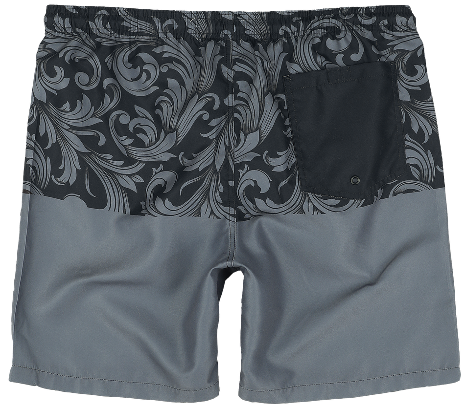 Short de bain  de Black Premium by EMP - Ornament Print Swim Shorts - S à XXL - pour Homme - noir - Black Premium by EMP - View 2