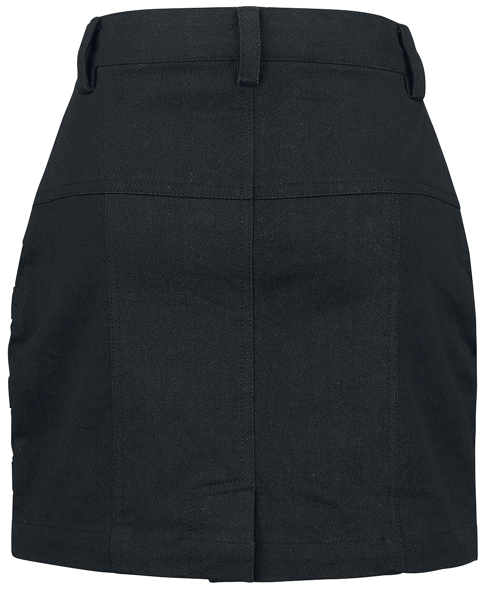 Jupe courte  de Black Premium by EMP - Jupe courte avec boucles décoratives - S à XXL - pour Femme - noir - Black Premium by EMP - View 2