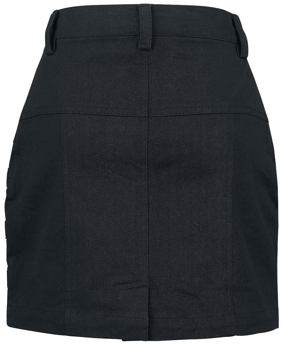 Jupe courte  de Black Premium by EMP - Jupe courte avec boucles décoratives - S à XXL - pour Femme - noir - Black Premium by EMP - View 2