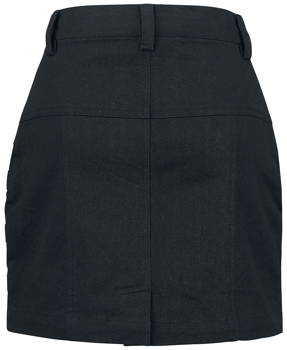 Jupe courte  de Black Premium by EMP - Jupe courte avec boucles décoratives - S à XXL - pour Femme - noir - Black Premium by EMP - View 2
