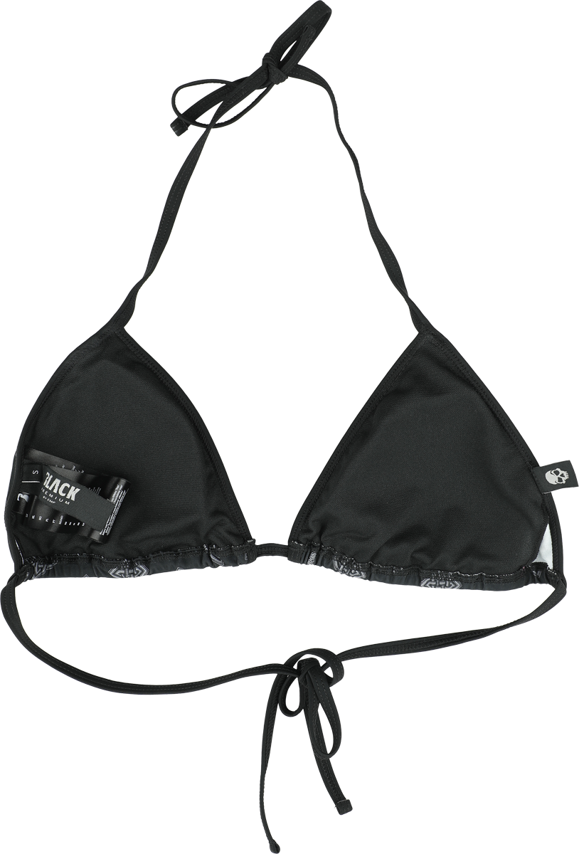 Haut de bikini  de Black Premium by EMP - Bikini Top With Celtic Prints - M à XXL - pour Femme - noir - Black Premium by EMP - View 2