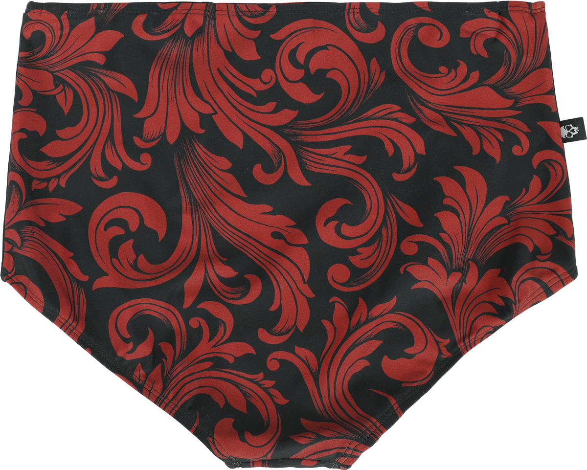 Bas de bikini  de Black Premium by EMP - Bas de Bikini Taille Haute Décoré - S à XL - pour Femme - noir - Black Premium by EMP - View 2