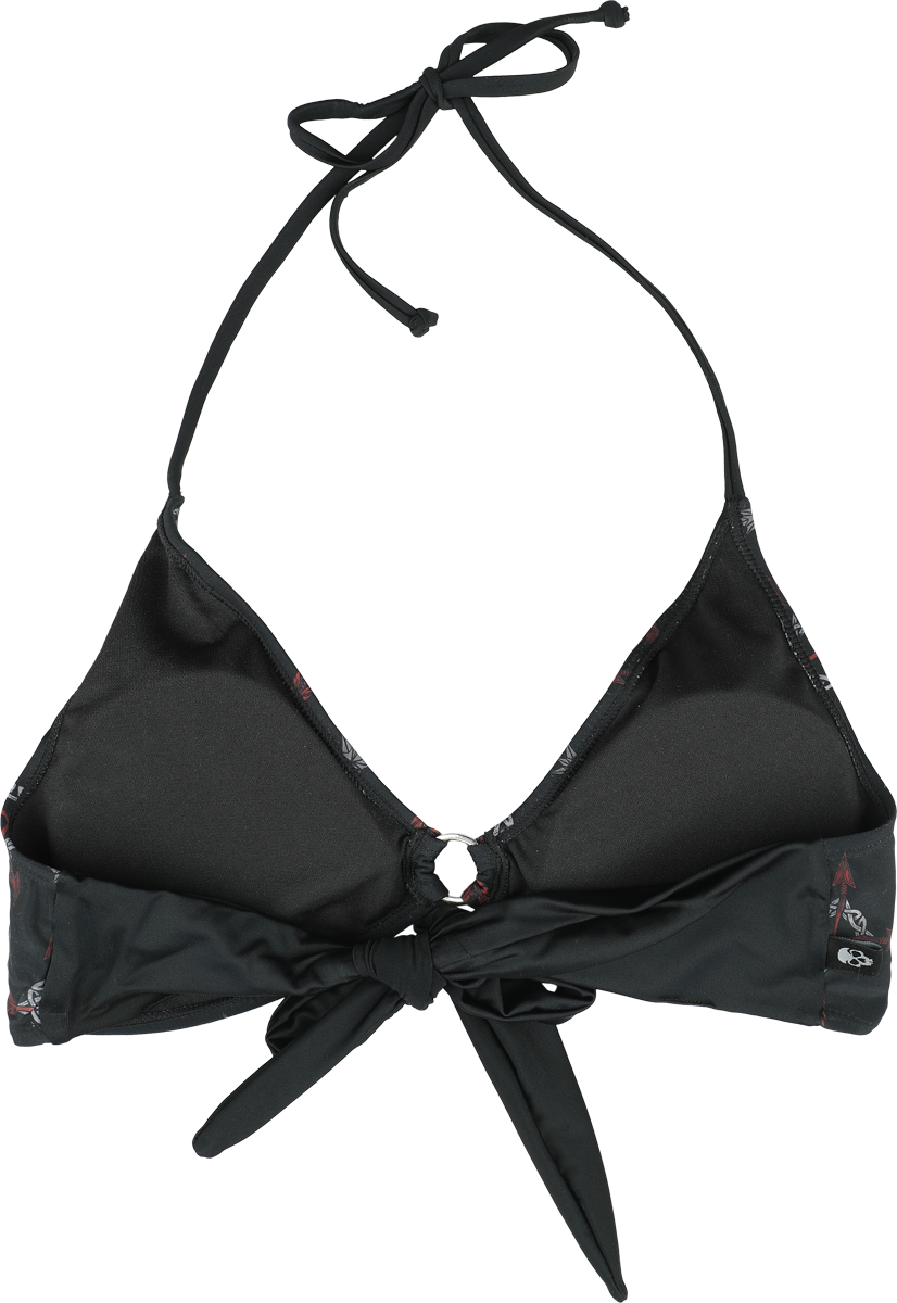 Haut de bikini  de Black Premium by EMP - Bikini Top With Celtic Prints - S à XXL - pour Femme - noir - Black Premium by EMP - View 2