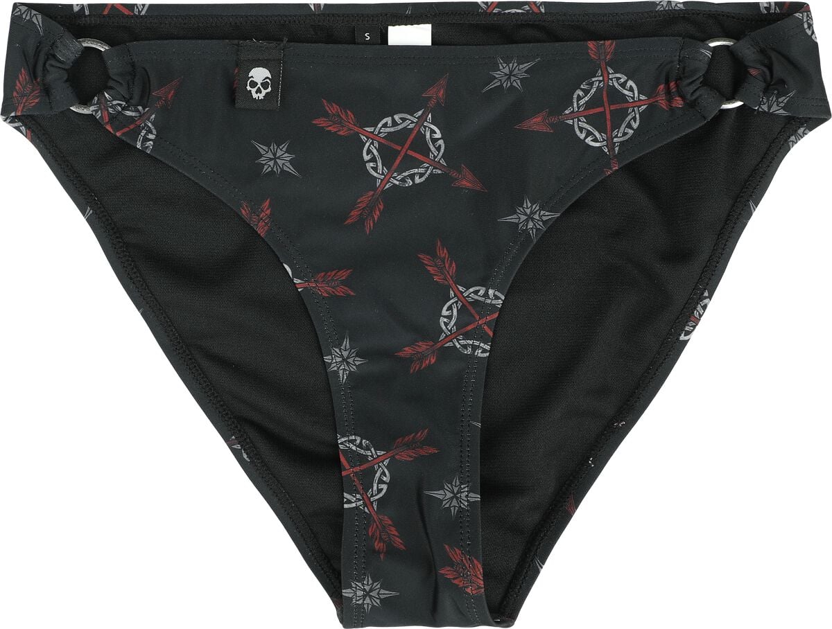 Bas de bikini  de Black Premium by EMP - Bas de Bikini avec Imprimé Celtique - S à XXL - pour Femme - noir - Black Premium by EMP