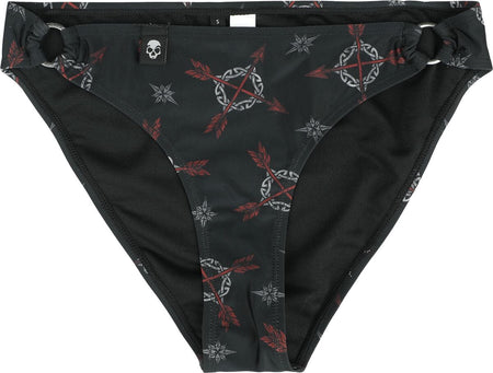 Bas de bikini  de Black Premium by EMP - Bas de Bikini avec Imprimé Celtique - S à XXL - pour Femme - noir - Black Premium by EMP