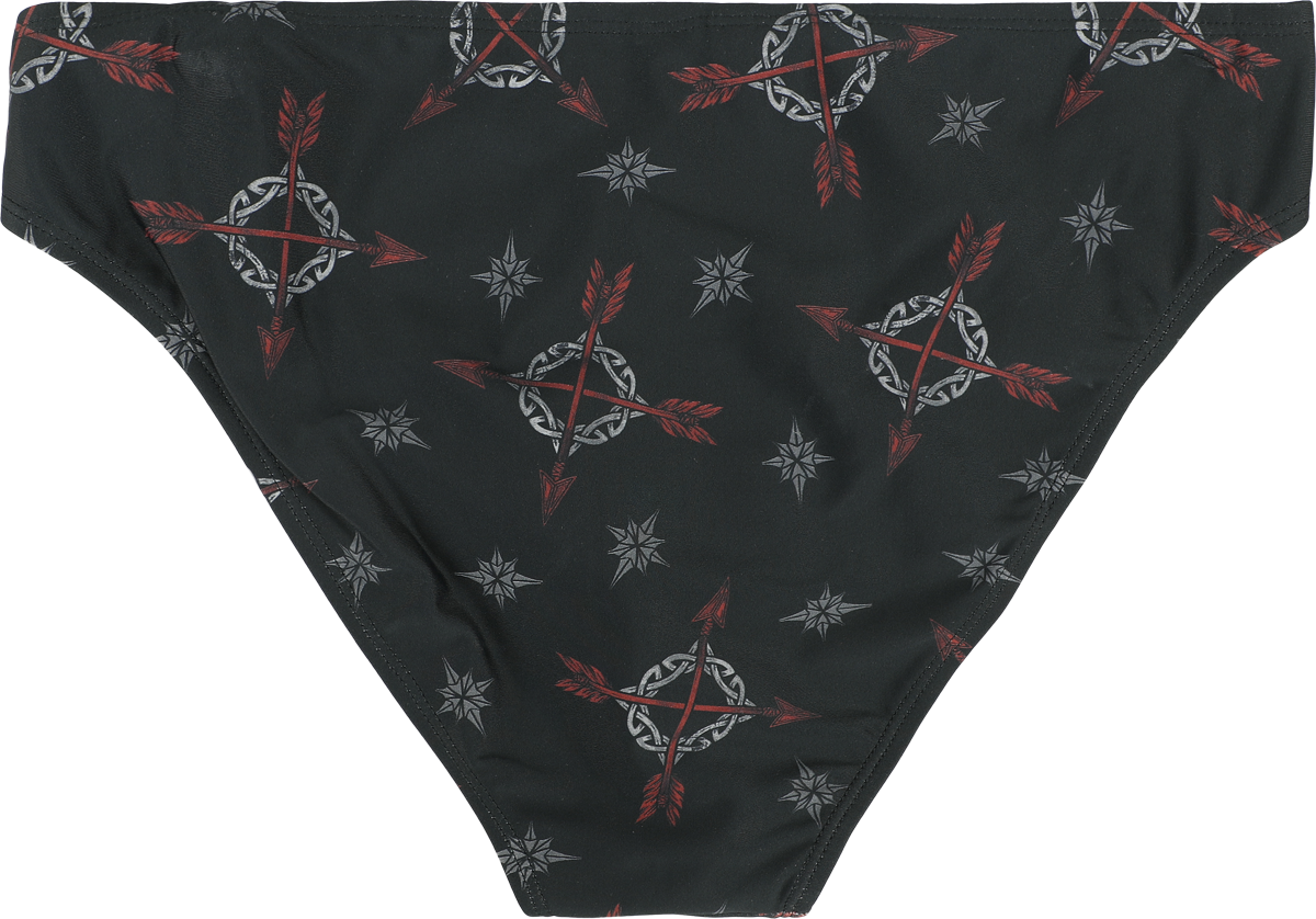Bas de bikini  de Black Premium by EMP - Bas de Bikini avec Imprimé Celtique - S à XXL - pour Femme - noir - Black Premium by EMP - View 2