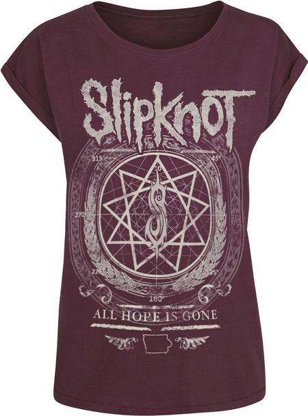 T-Shirt Manches courtes  de Slipknot - Blurry - XS à XL - pour Femme - rouge - Slipknot