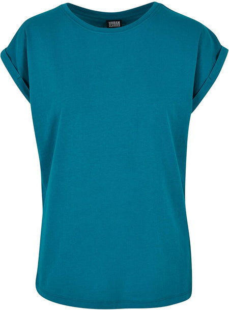 T-Shirt Manches courtes  de Urban Classics - T-shirt Manches Larges Femme - S à 3XL - pour Femme - vert - Urban Classics