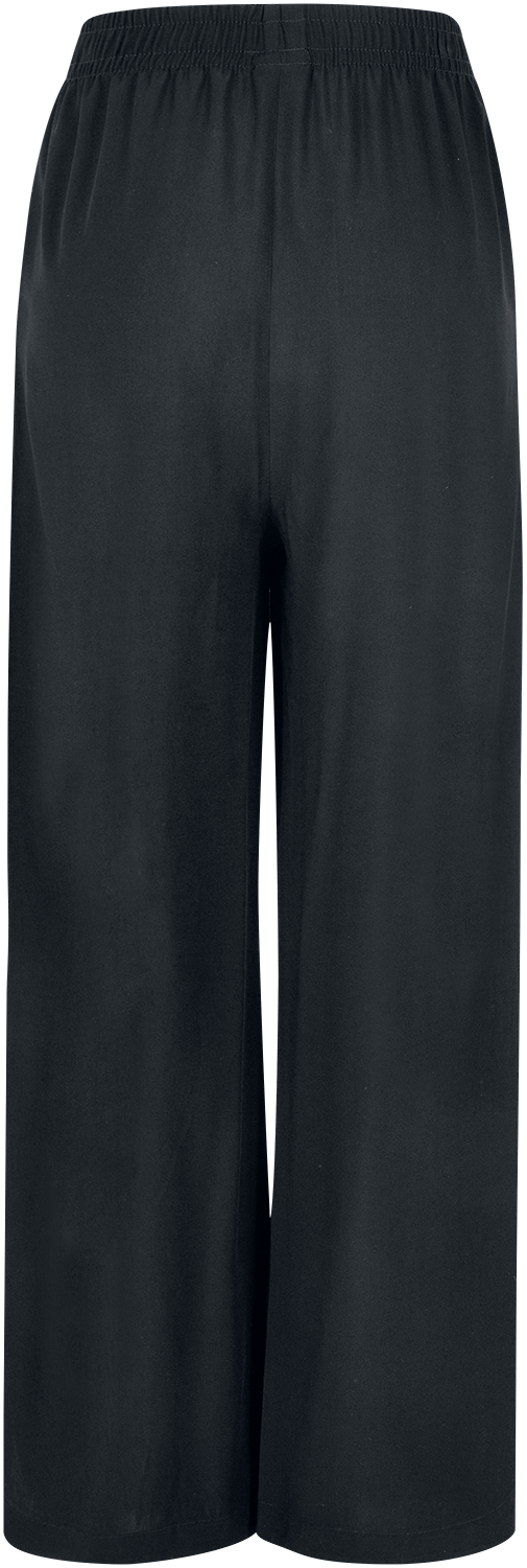 Pantalon en toile  de Urban Classics - Pantalon Viscose Jambes Évasées - XS à 4XL - pour Femme - noir - Urban Classics - View 2