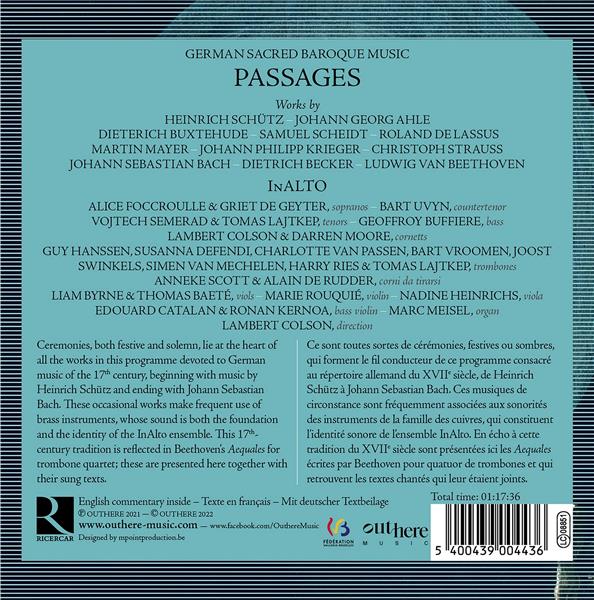 Passages  Musique Rituelle Allemande 1600-1800 - Front Cover