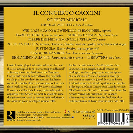 Il Concerto Caccini - Front Cover