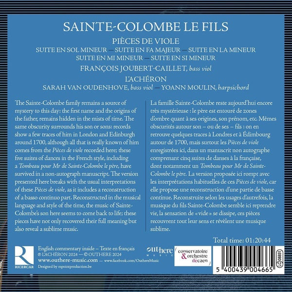 Pièces de viole - Front Cover