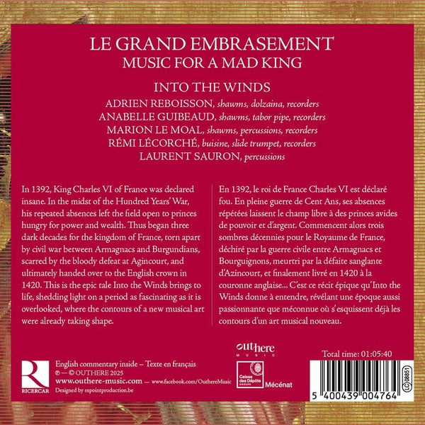 Le Grand Embrasement - Music For A Mad King - Front Cover