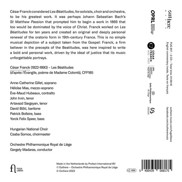 Les Béatitudes - Front Cover