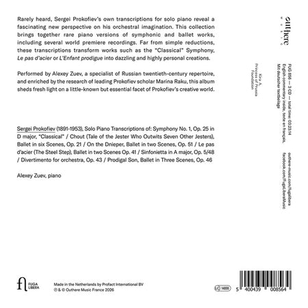 Rare Original Solo Piano Transcriptions - Front Cover