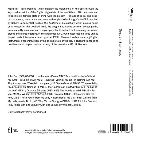 Music for These Troubled Times - Front Cover