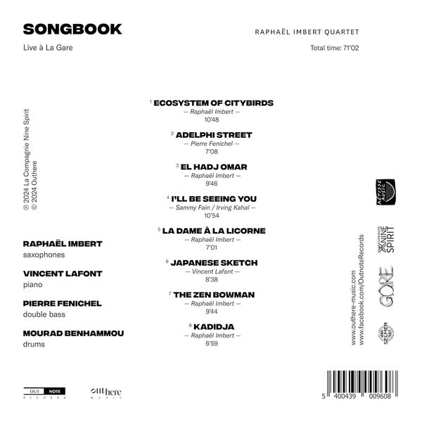 Songbook / Live à La Gare - Front Cover