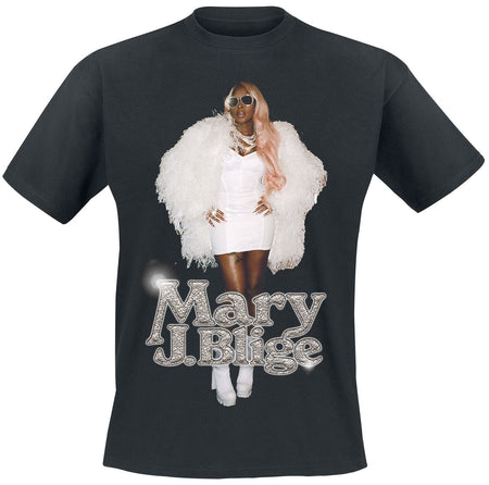 T-Shirt Manches courtes  de Mary J. Blige - Photo Glossy - S à 3XL - pour Homme - noir - Mary J. Blige