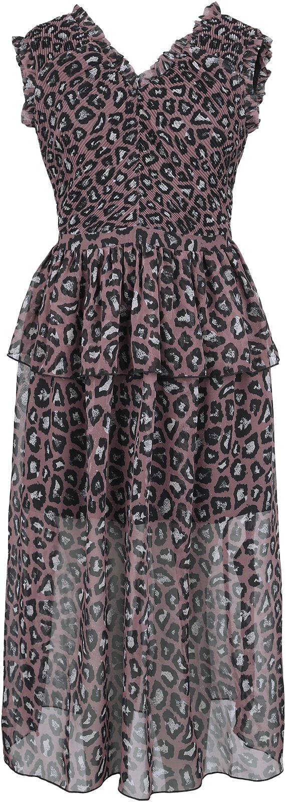 Robe longue Gothic de Gothicana by EMP - Léopard - Robe - S à L - pour Femme - léopard - Gothicana by EMP