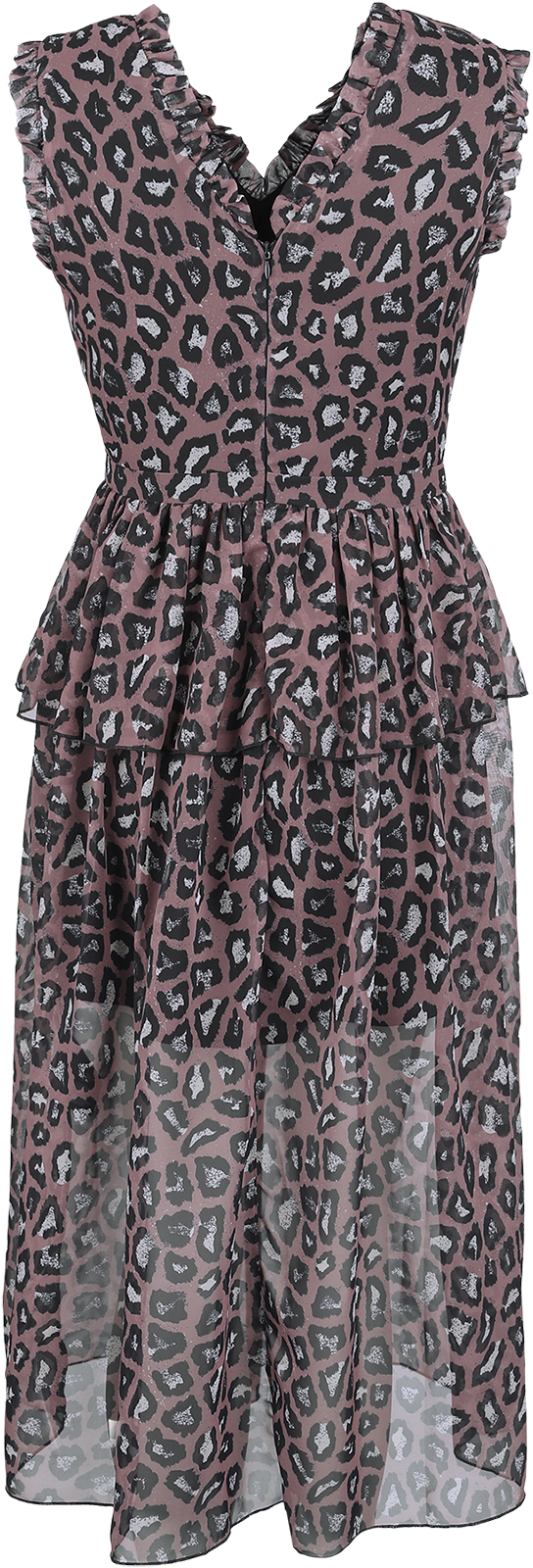 Robe longue Gothic de Gothicana by EMP - Léopard - Robe - S à L - pour Femme - léopard - Gothicana by EMP - View 2