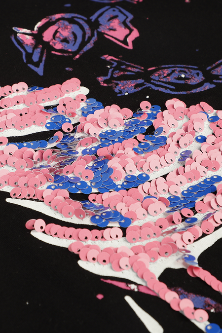 Top  de Full Volume by EMP - Débardeur avec sequins et imprimés - S - pour Femme - noir - Full Volume by EMP - View 2