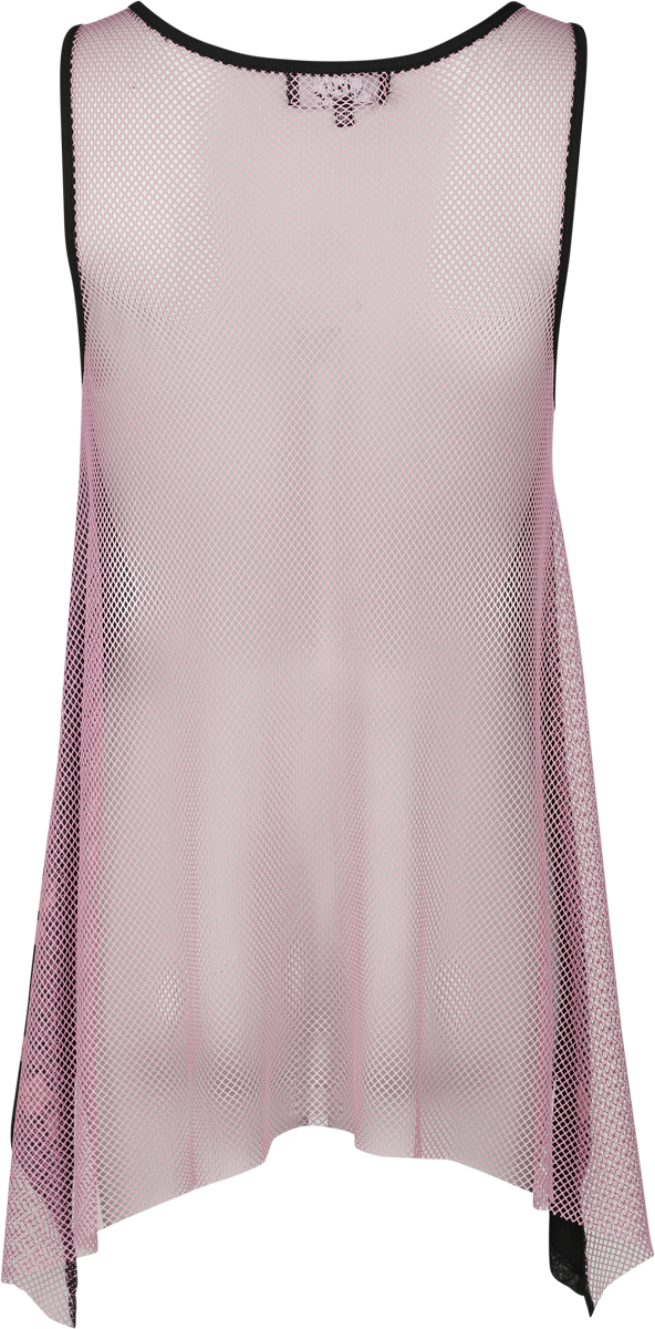 Top  de Full Volume by EMP - Glitter Top with Fishnet Back - S à M - pour Femme - noir - Full Volume by EMP - View 2