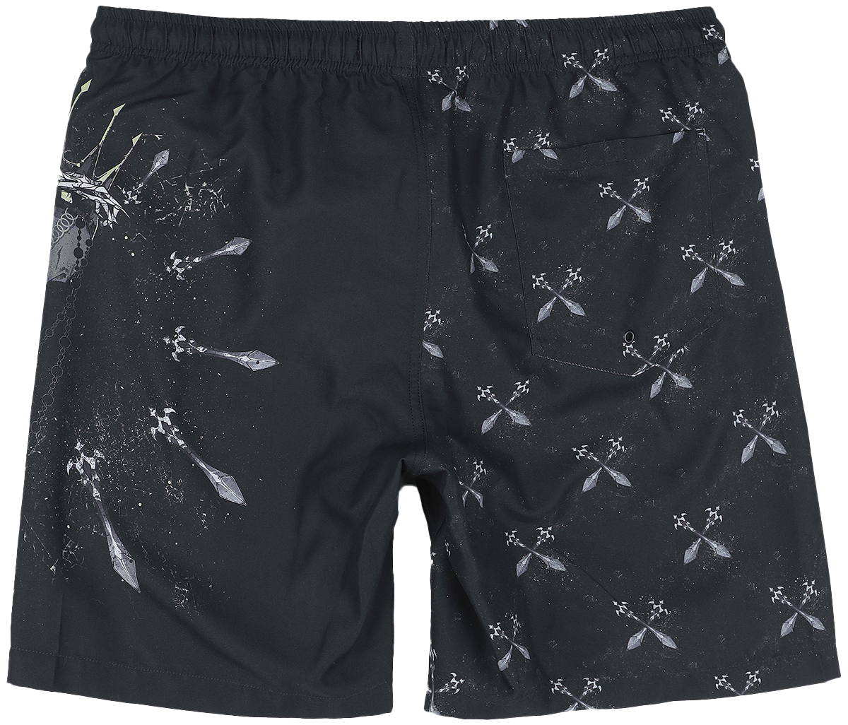 Short de bain  de Rock Rebel by EMP - Short de Bain - Skull King & Sabres - S à XXL - pour Homme - noir - Rock Rebel by EMP - View 2