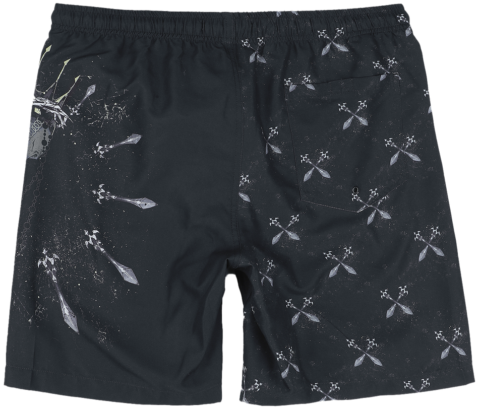 Short de bain  de Rock Rebel by EMP - Short de Bain - Skull King & Sabres - S à XXL - pour Homme - noir - Rock Rebel by EMP - View 2