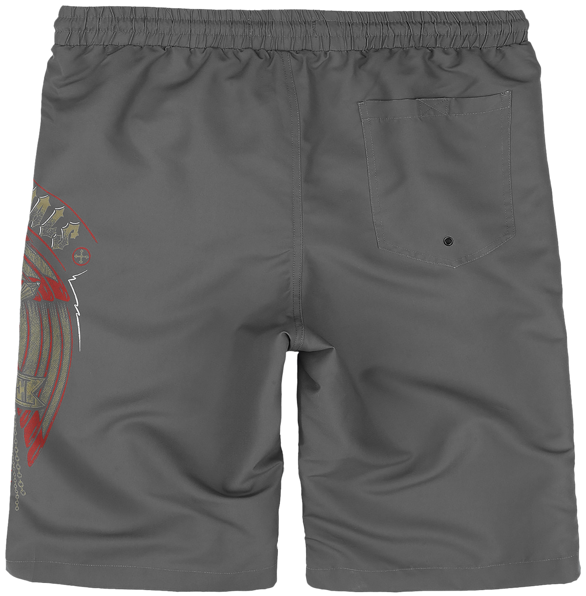 Short de bain  de Rock Rebel by EMP - Swim Shorts With Skull and Sword - S à XL - pour Homme - gris - Rock Rebel by EMP - View 2