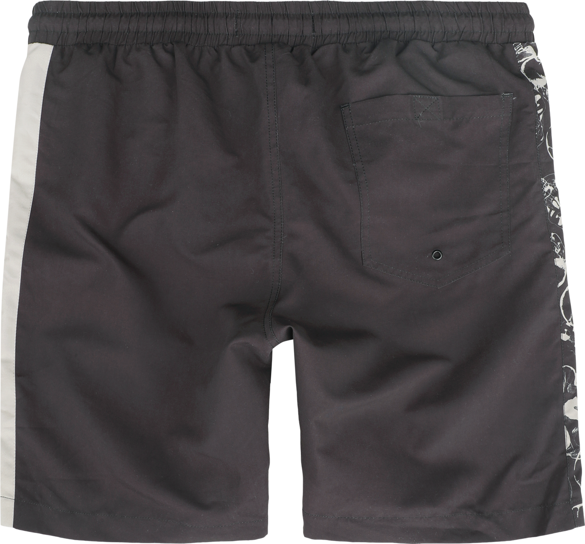 Short de bain  de Rock Rebel by EMP - Short de Bain Imprimé Squelette - S à XXL - pour Homme - gris foncé - Rock Rebel by EMP - View 2