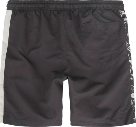 Short de bain  de Rock Rebel by EMP - Short de Bain Imprimé Squelette - S à XXL - pour Homme - gris foncé - Rock Rebel by EMP - View 2